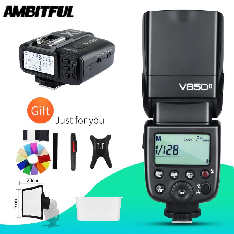 

Godox V850II GN60 2.4G Wireless X System Li-ion Battery Speedlite with X1 Trigger Transmitter for Fuji