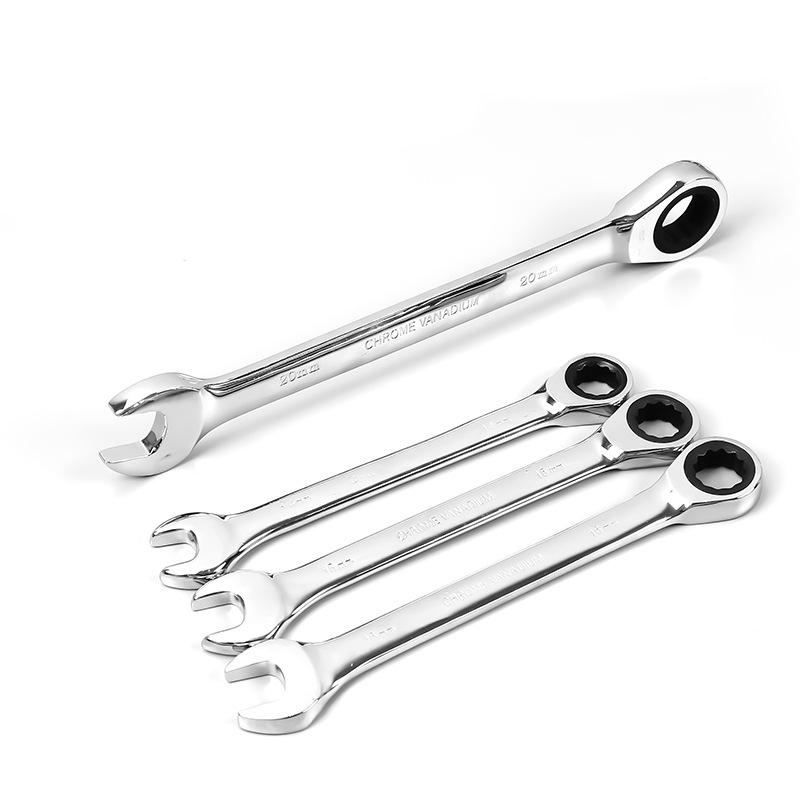 

1pc Ratchet Combination Metric Wrench Set Torque Gear Ring Wrench Nut Tools Socket Quick Release Hand Tools Set 6 ~ 32mm