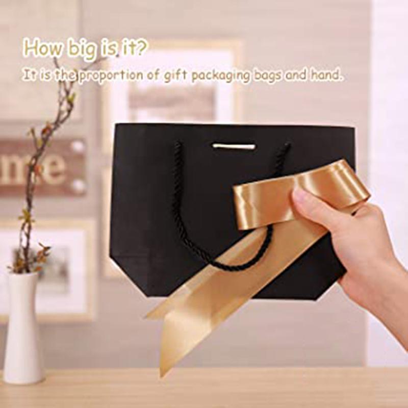 

Hot XD-12Pcs Gift Bag Paper Party Attire with Bow and Ribbon Suitable for Birthday Wedding Bridesmaid Celebration Gifts