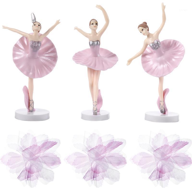 

1 Set 6 Pcs Beautiful Ballerina Cake Decorations Elegant Ballerina Adornment Set Girl Dancing Cupcake Toppers1