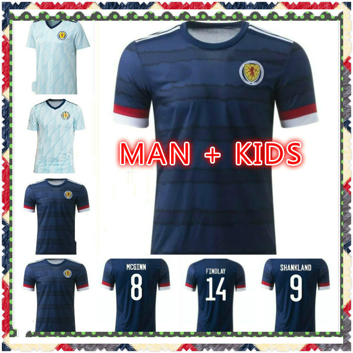 

New Scotland soccer jerseys 2020 2021 ROBERTSON FRASER football shirt set NAISMITH MCGREGOR CHRISTIE FORREST MCGINN Men Kids home away unifo, Home + patches - men