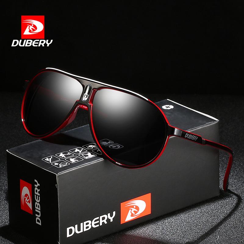 

Sunglasses DUBERY Classic Pilot Polarized Men Sport Style Designer Retro Sun Glasses Lightweight Eyglasses Frame UV Goggles A88