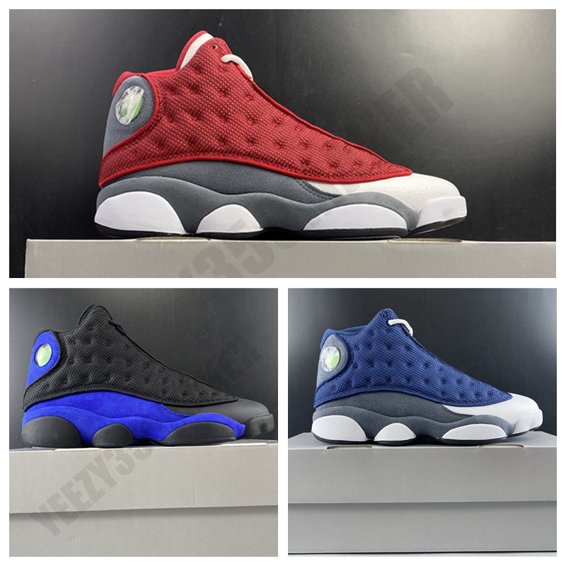 

2020 OG Red Flint Hyper Royal Jumpman 13 13S reflective Men Basketball Shoes Mens Trainer Sports Athletic Sneakers Size 7-13 414571-600