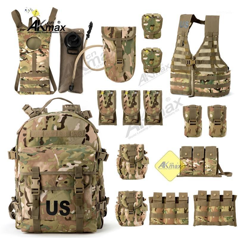 

Rifleman Set Army Assault Pack FLC Vest and Components Pouch1, As pic