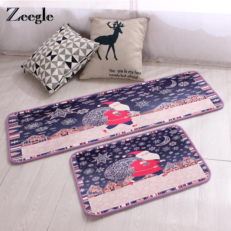 

Zeegle Christmas Decor Bathroom Mat Hallway Entrance Doormat Outdoor Anti-slip Children Bedroom Rug Kitchen Floor Carpet, Dog