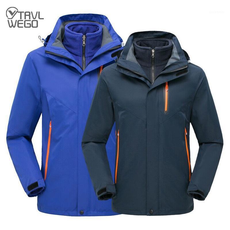 

TRVLWEGO Winter Ski Jackets Men Outdoor Thermal Waterproof Snowboard Hiking Camping Jackets Climbing Snow Skiing Coat1, Black