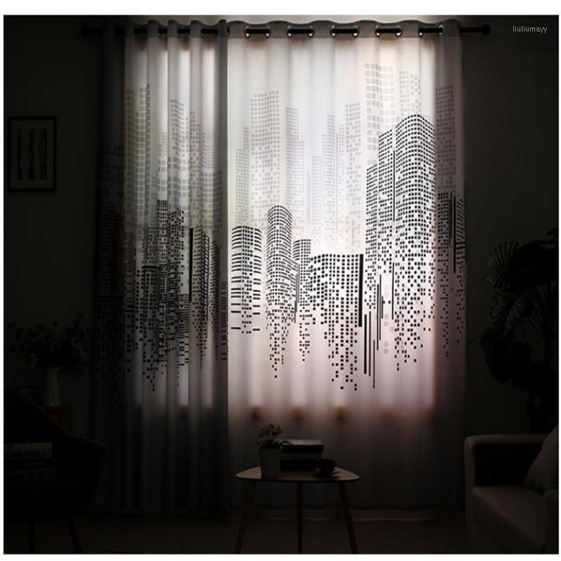 

Customized curtains simple modern high-rise buildings curtains meeting room blackout 3d1, As pic