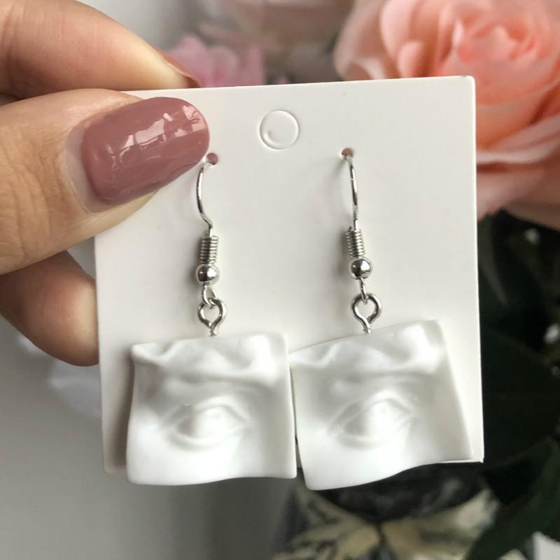 

2020 Sculpture Resin Patch Glasses Mouth Ear DIY Handmade Earrings Accessories Statement Earring Fashion Jewelry