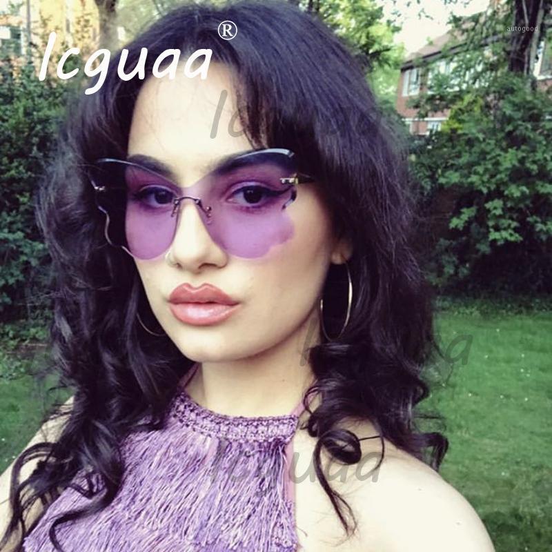 

Sunglasses Butterfly Women 2021 Rimless Men Fashion Shades UV400 Metal Glasses Oculos Masculino Okulary Gafas De Sol Mujer1