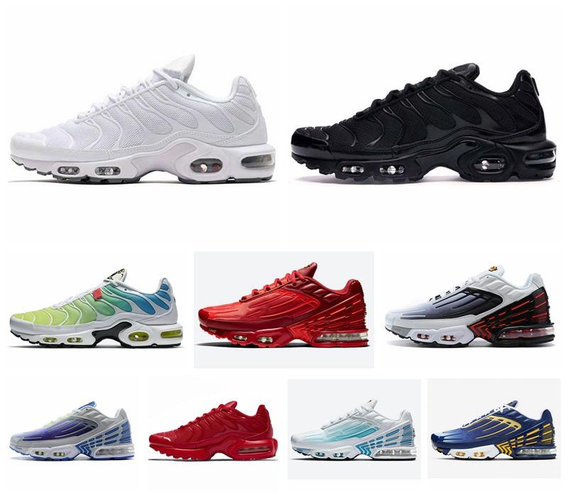 

2020 New Tn Plus 3 Womens Mens Running Shoes NIK Tuned Tn 3 Deep Royal Red Air Max AirMax Laser Blue Trainers Sneakers