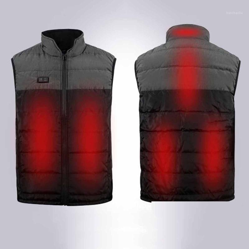 

Warm Outdoor Heated Vest Camping Heating Suit Winter Jacket Sport Wear Thermal Electric Windproof USB Charging Fever Nov 18th1, Red