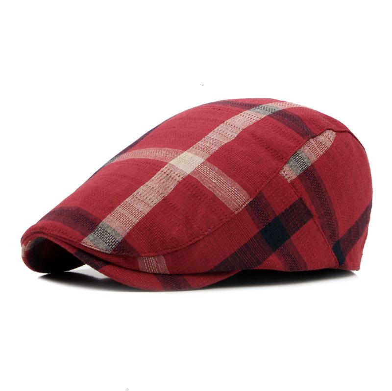 

Classic Lattice Octagonal Cap 2020 New Multicolor Autumn Winter Peaked Cap Fashion British Striped Beret For Men Gift, Black