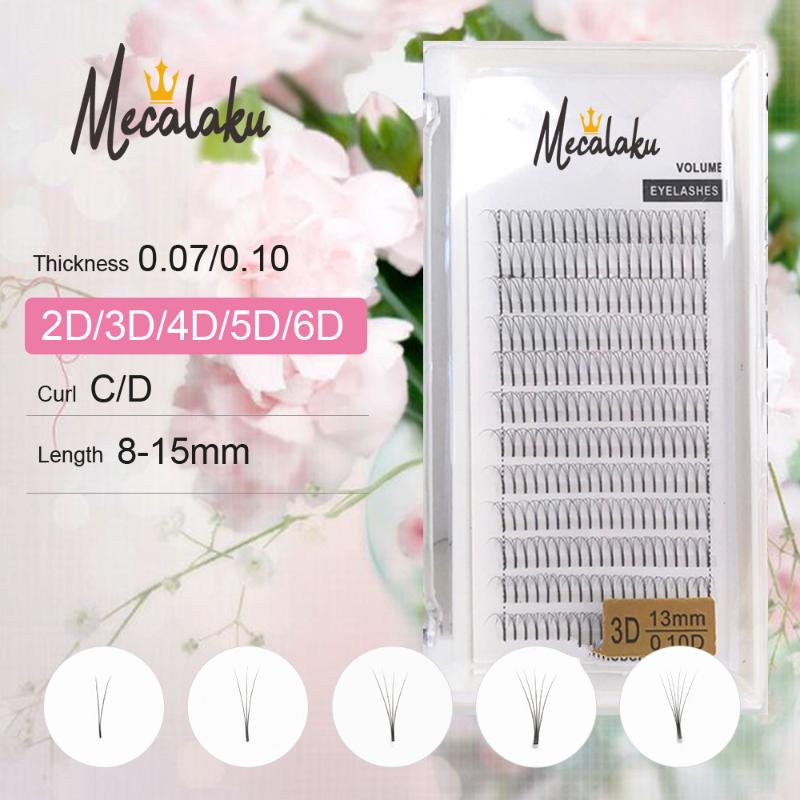 

Mecalaku Premade Lash Fans 2d/3d/4d/5d/6d Pre Made Volume fans Faux Mink Premade Russian Volume Eyelash Extension