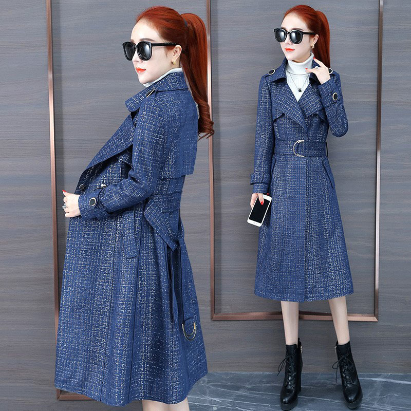 

2021 Winter Suede Leather Outwear Female New Casual Mid-length Temperament Coat Plus Size Jacket R0jj, Blue