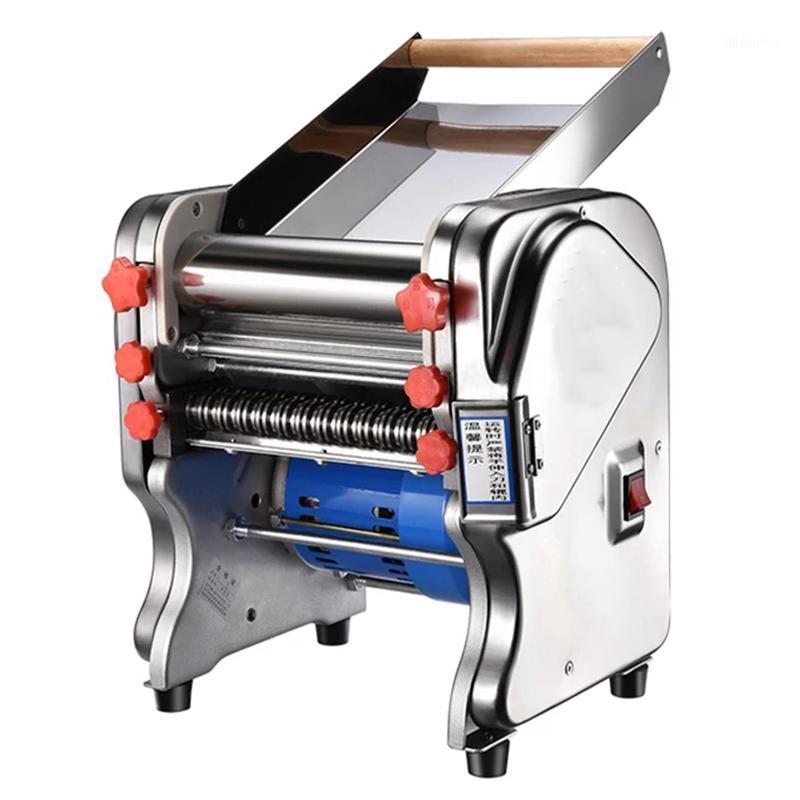 

220V New Electric Dough Roller Stainless Steel Dough Sheeter Noodle Pasta Dumpling Maker Machine 220V Roller and Blade Changable1