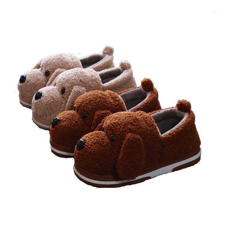 

Winter Cotton Slippers Women Bag With Plush Cute Home Warmth Thickened Bottom Non-slip Indoor Confinement Women Shoes Cartoon1, Apricot 001