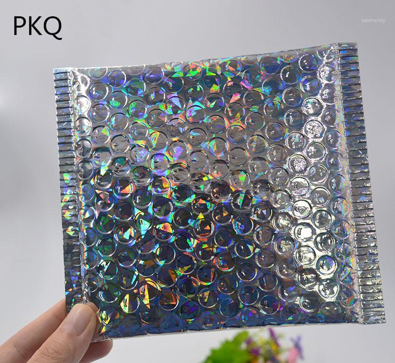 

120pcs High-end Laser Silver Bubble Shipping Pouch Waterproof Courier Bags Bubble Mailers Padded Envelopes Bag 15*13cm1