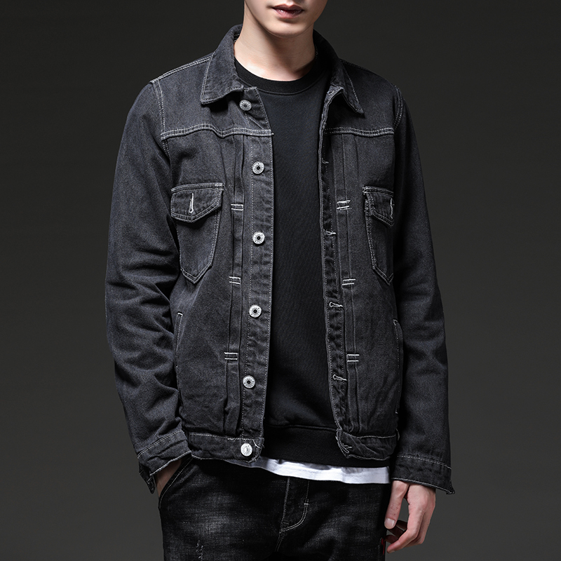 

2021 New Spring Arrival Cotton Jacket Denim Classic Black Jean Plus Size -3xl LDT7