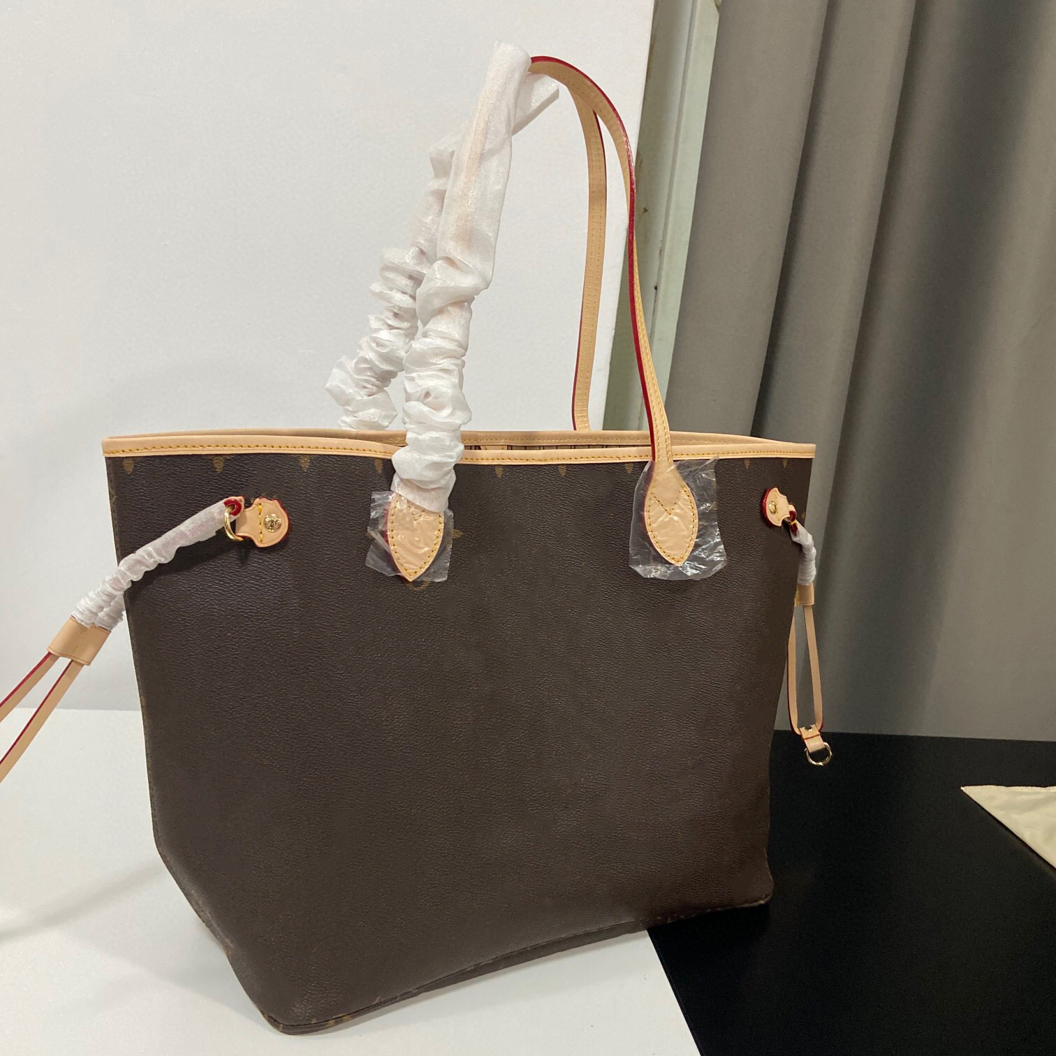 

2 pieces Tote Bag Shoulder Bags high quality designer replica handbags ladies owhide MM GM Size Large flower printing Never totes designers