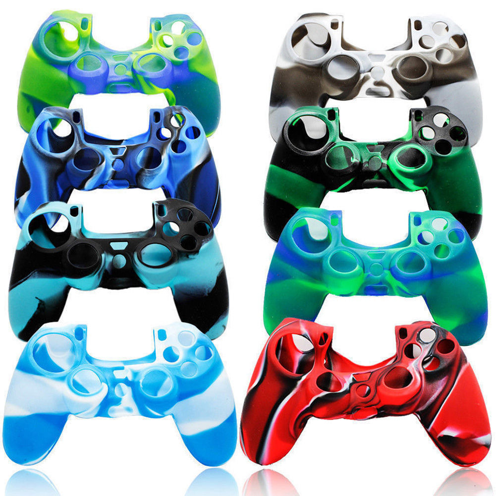 

Camouflage Soft Silicone Cover Case Protection Skin Camo Sleeve Playstation 4 Controller for PS4 Gamepad High Quality FA