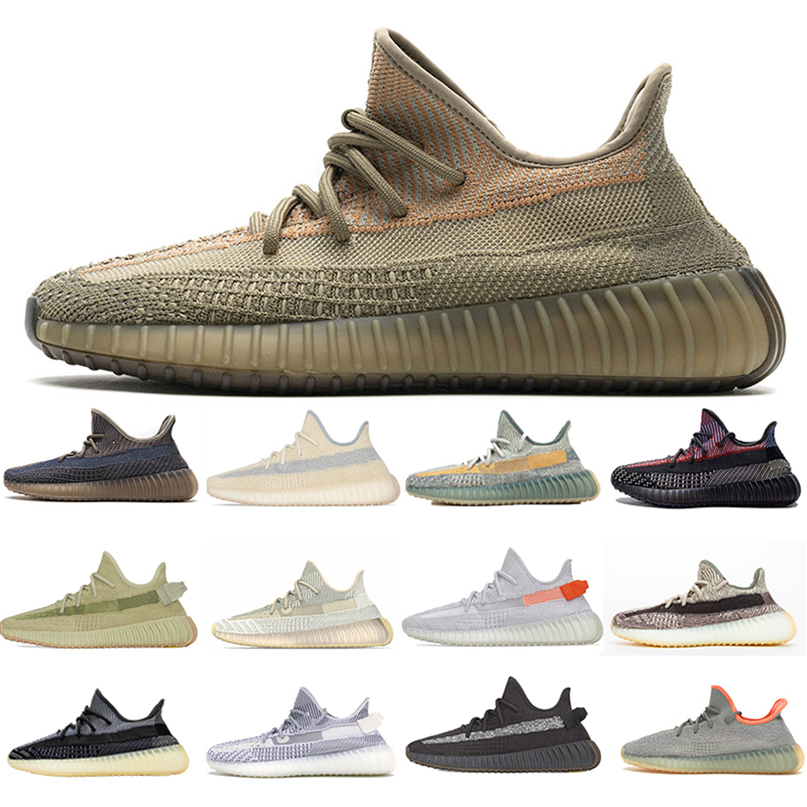 

TOP 2021 Kanye West Sand Taupe v2 Men Women Running Shoes Sneaker Yecheil Glow Cinder Tail Light Desert Sage Black Static Reflective Zebra, 2 pairs socks random style