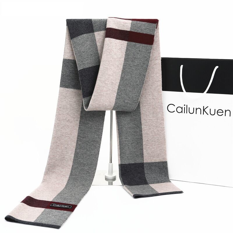 

High quality autumn winter men's wool scarf classic plaid scarf size 180*30cm scarves can be wholesale, Blue;gray