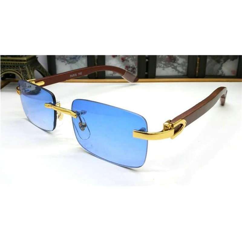 

Ienbel 2019 Superior Suppliers Wholesale Rimless designer Sun glasses men classic GLASS Wooden sunglasses Buffalo Horn Frame