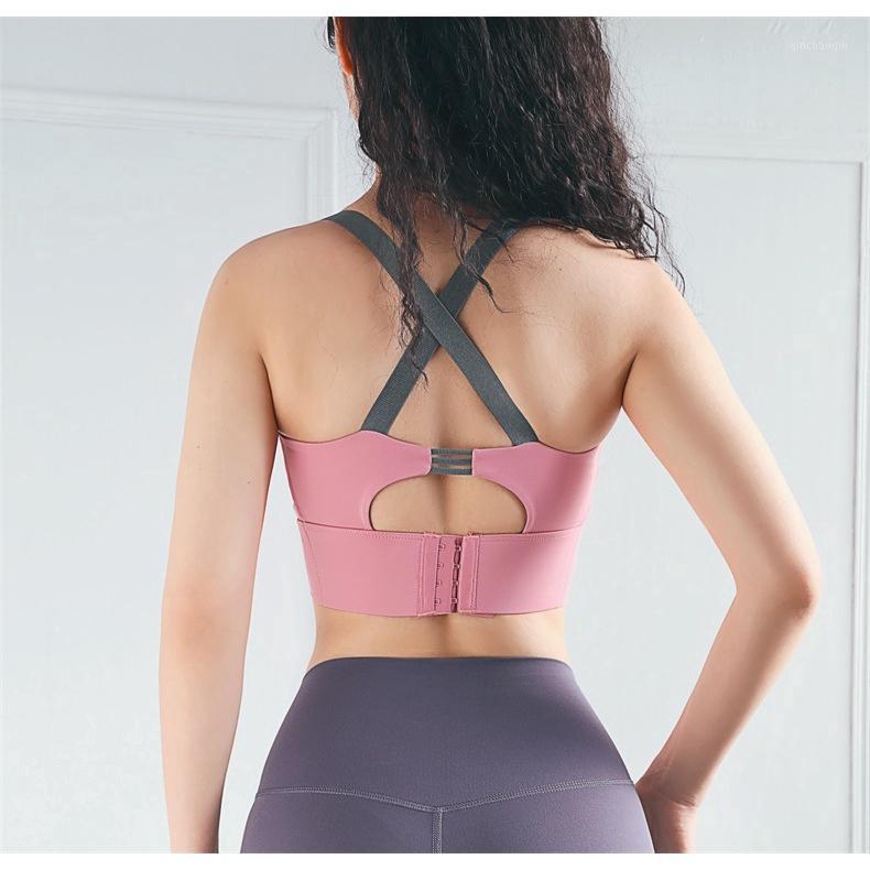 

Female sports bra underwear body-building bra running anti- yoga1, Black