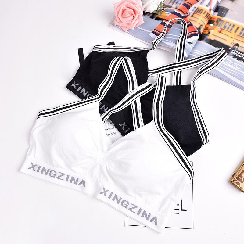 

Fitness Yoga Wear Women Sports Bra Top Running Gym Yoga Bra Tops Wire Free Cotton Sports Wear For Women Stretch Top1, Black