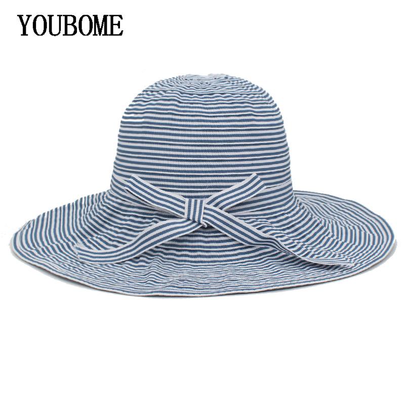 

Wide Brim Hats YOUBOME Summer Sun Hat For Women Beach Visors Panama Floppy Ladies Big Cap Girl Breathable And Foldable Vacation, Black