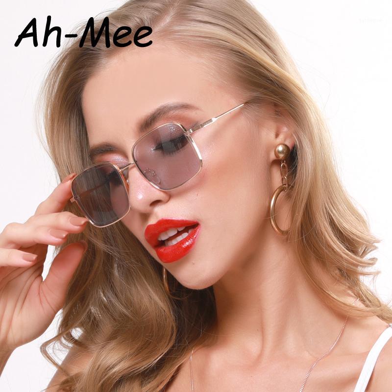 

2020 Small Vintage Square Sunglasses Women Alloy Frame Designer Flat Top Sun Glasses For Female Shades UV4001