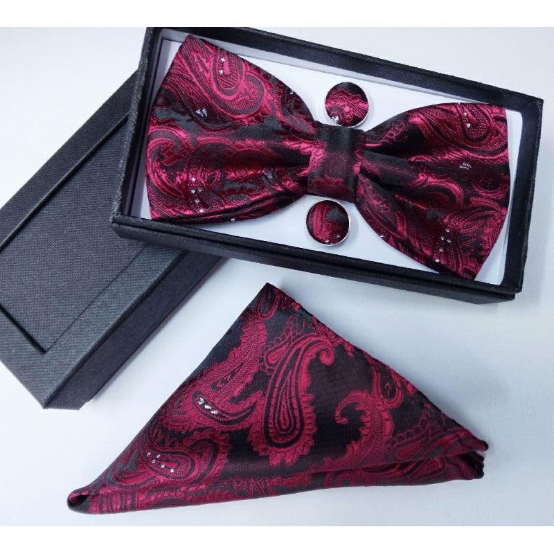 

Men's Bow Tie Fashion Cashew Flower Bow Tie Multi-Color Trend Ties & Detachable Collar