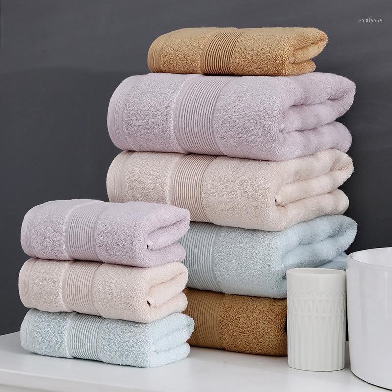 

Super soft long stapled cotton face towel excellent water-absorbing quality pattern towel 70cm*140cm1, Green