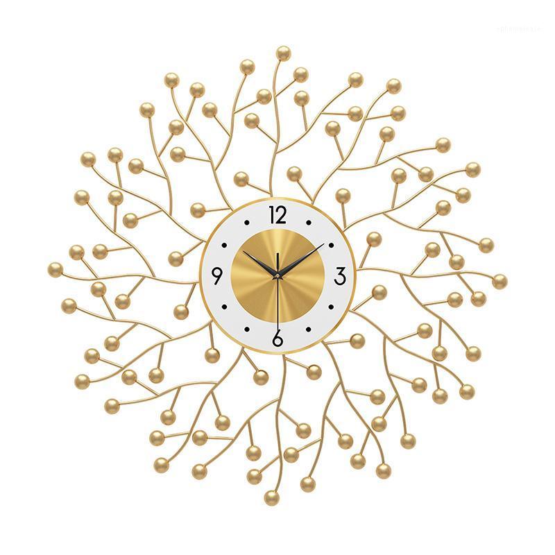 

Creative Large Metal Golden Wall Clock Modern Design Decorative Bar Nordic Hanging Clocks Wall Watch Home Decor My Melody1