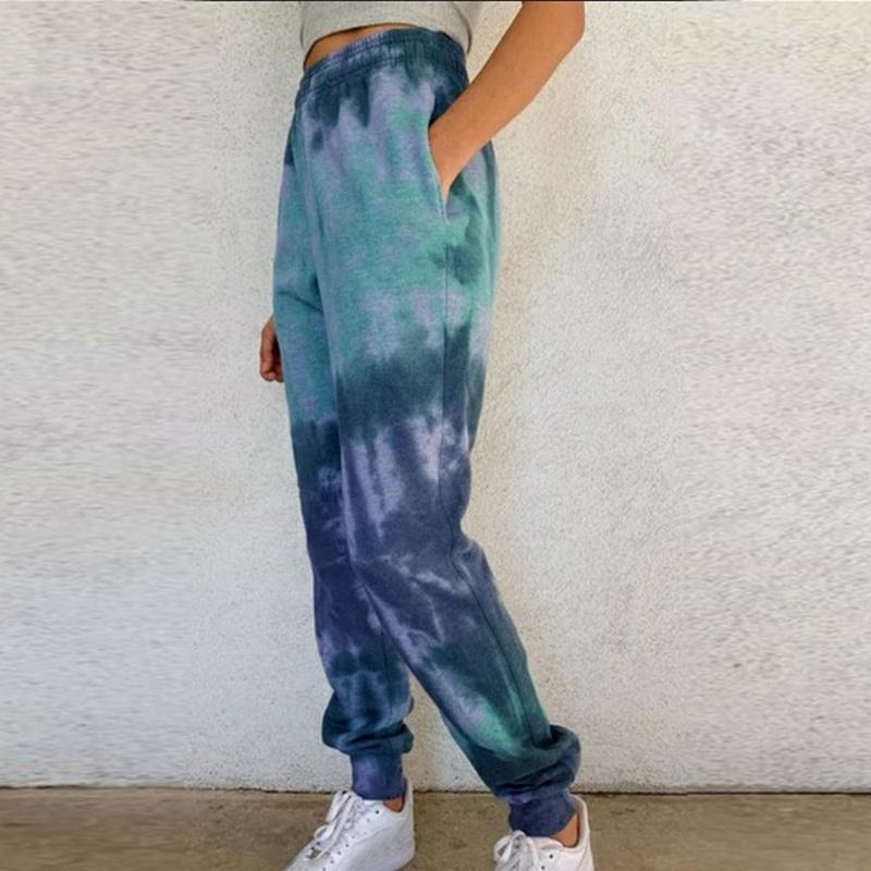 

Women Tie Dye Baggy Pants Sweatpants Female Jogger Trousers Sweat Pants Women Oversized High Waisted Trousers Streetwear 2020, Red
