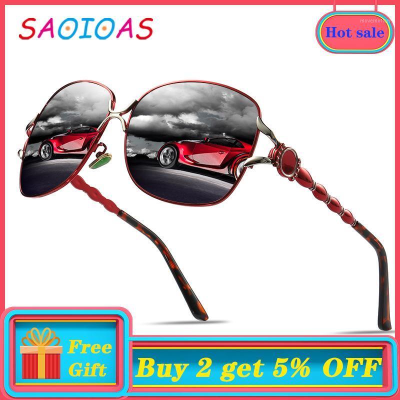 

SAOIOAS Women Polarized Sunglasses Alloy Oversized Square Sun Glasses Rectangle Shades For Women oculos lunette de soleil femme1