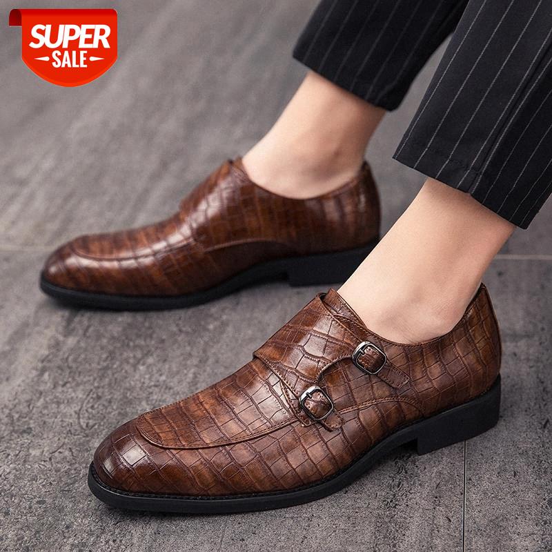 

Leather Casual shoes men Gingham Buckle Plus size 46 Classic Business shoes for male Antiskid Cozy Men loafers Design Superstar #AH8B, Black