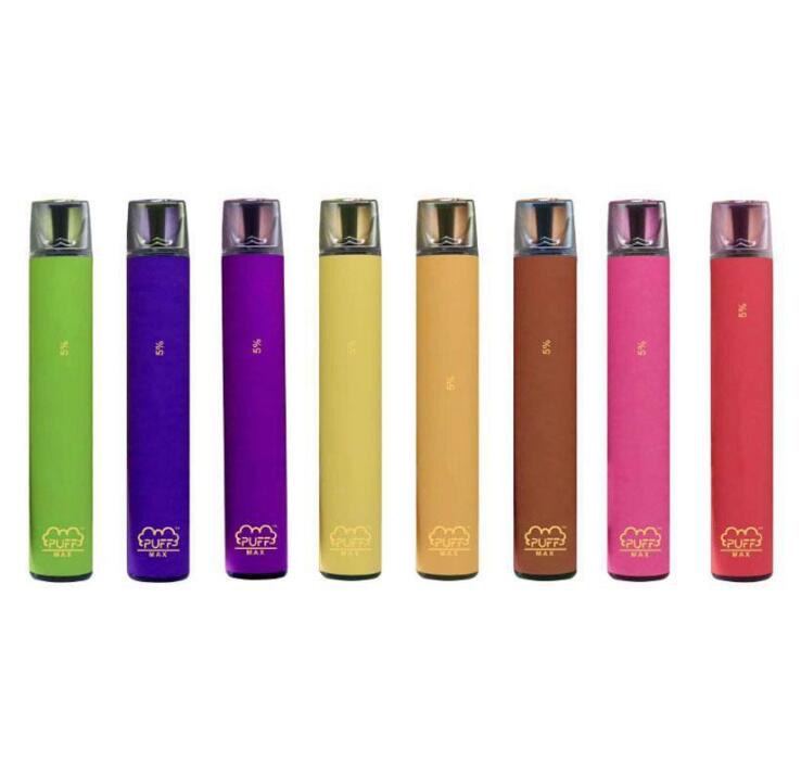 

Puff Max Disposable Vape Pen Kit 2000 Puffs 5% 1200mAh 8.5ML Factory Supply Fast Shipping