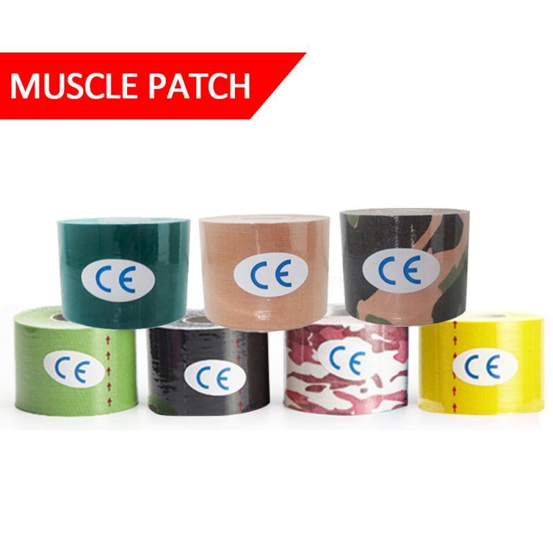 

1 Roll Kinesiology Tape Sport Grip Tape Athletic Recovery Elastic Knee Pad Relief Knee Pads Fitness, 2.5cmx5m