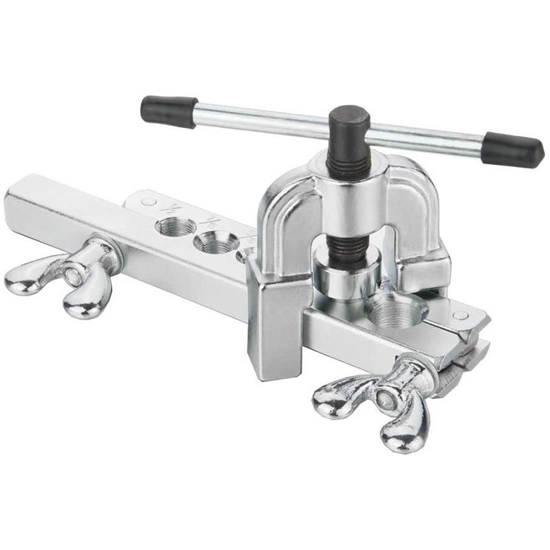 

7 Dies Tubing Pipe Flaring Tools Set, 3/16 Inch-5/8 Inch (5-16MM) 45° Heart-Shaped Cone Kit, Suitable for Water-Air Refrigeratio