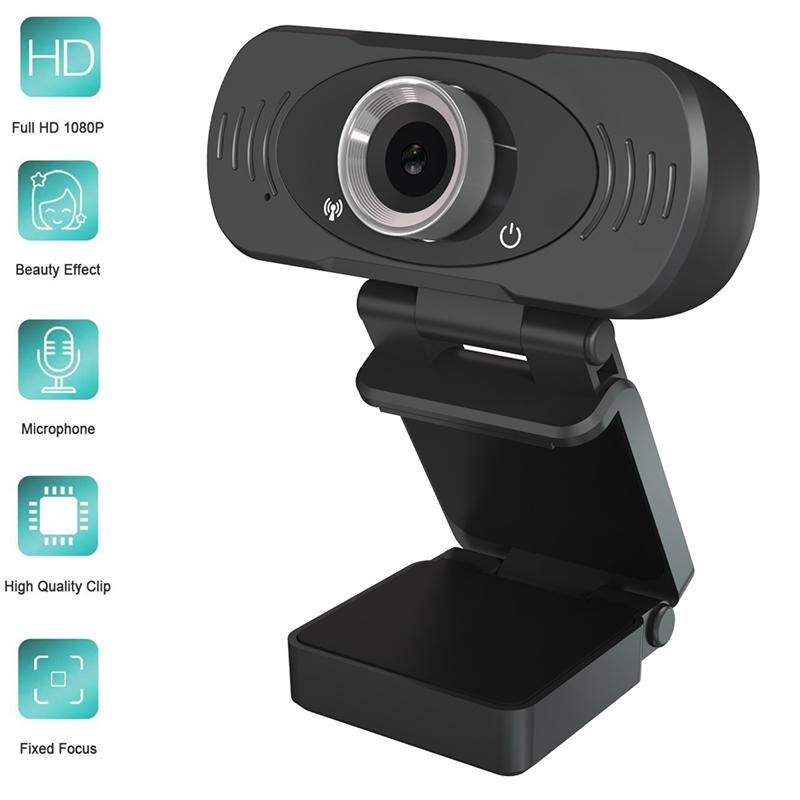 

Full HD 1080P 30Fps 2M Pixels USB Webcam Built-in Microphone Web Camera for Skype Youtube PC Laptop Cam