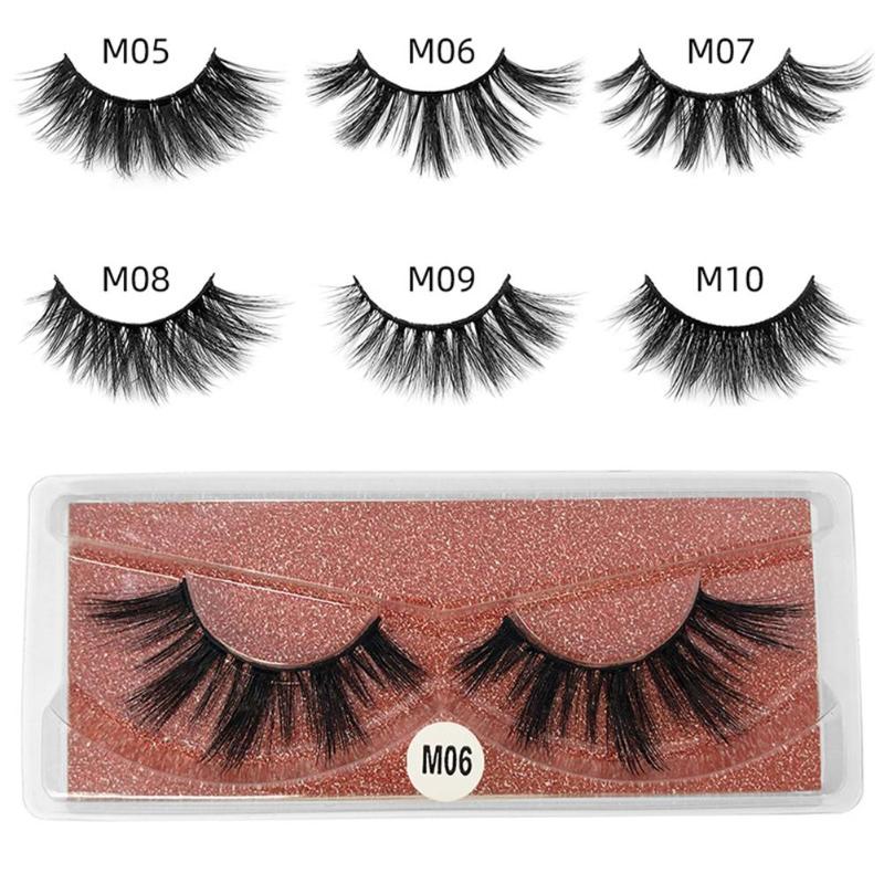

10 Pairs Natural Thick False Eyelashes 3D Faux Mink Lashes Makeup Tools
