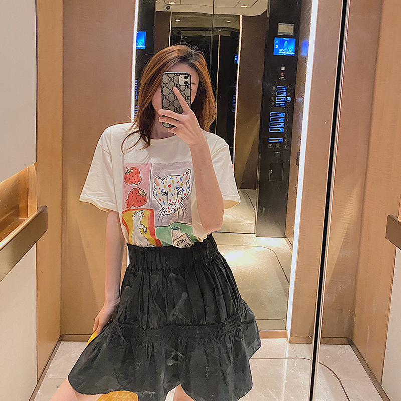 

2020 with Exploding New Children's Leopard Strawberry Rat in t Shirt of Female Cartoons Spring Summer Short Sleeves 1hts, See chart