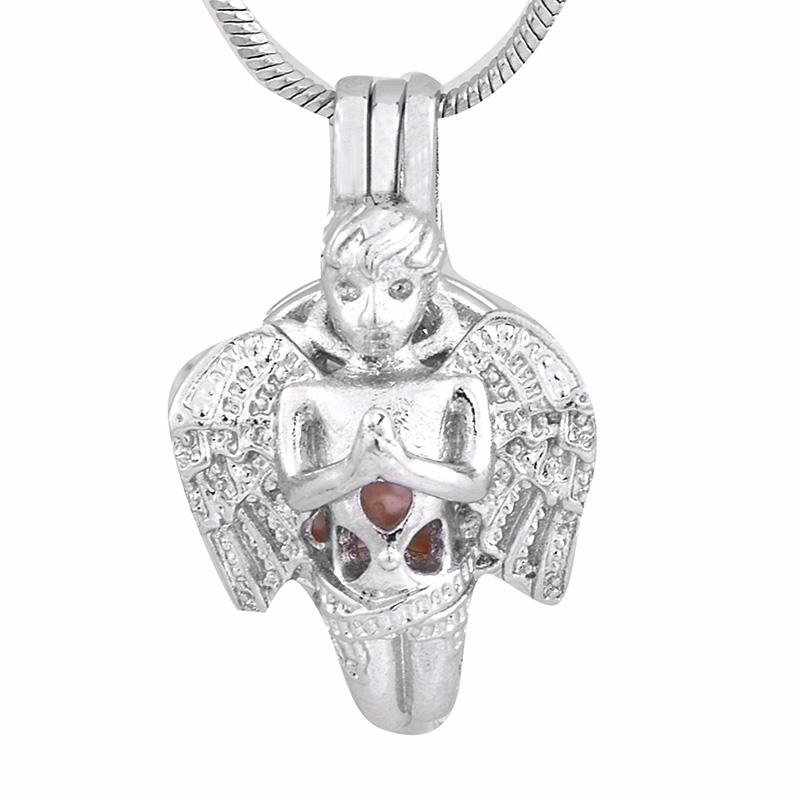 

Fashion Animal shape Unique Pendant Minimalist sliver Jewelry beautiful Gift angel Cage pendant P140