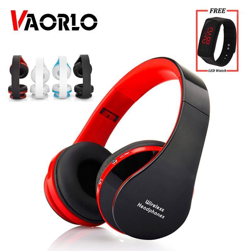 

VAORLO Folding Wireless Headphone With Mic Kids Children Bluetooth Earphone Stereo Bass Headsets For PC MP3 iPad All Smart Phone1, Black