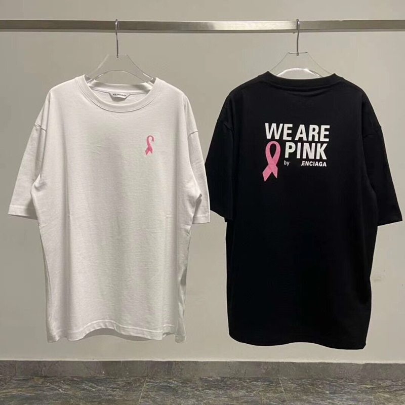 

Fashion New Around Neck Short Sleeve Shirt Tape on the Chest Autumn/winter 8m97