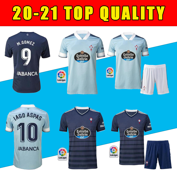 

2020 2021 RC Celta de Vigo Soccer Jersey LOBOTKA IAGO ASPAS SANTL MINA kids Football Shirt SISTO BOUFAL, Home suit