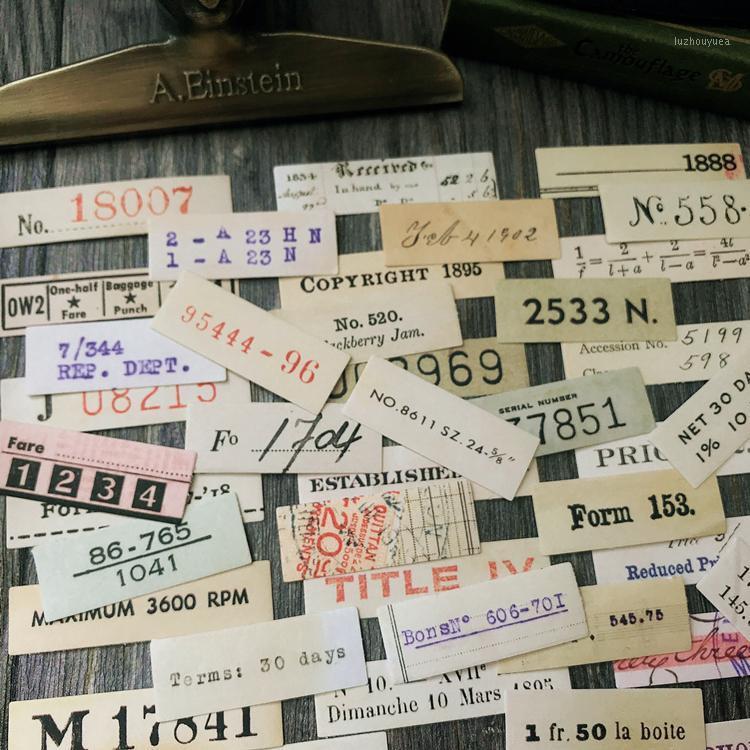 

ZFPARTY Retro Postmark Number Strip stickers for Scrapbooking DIY Projects/Photo /Card Making Crafts1