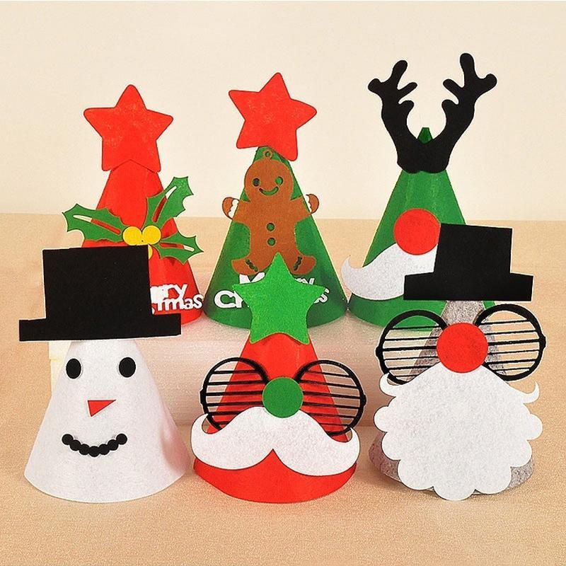 

1 PC Different Types Christmas Hats Christmas decoration on Tables Home Use Support Dropshipping1