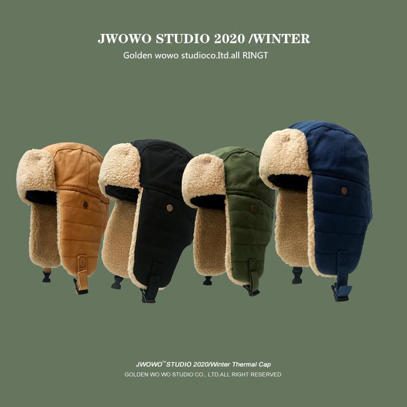 

Hat Winter Thermal Woman and man Cap Ear Protection Cycling Cold Protection Hat Korean Version of the All-Matching Beanie